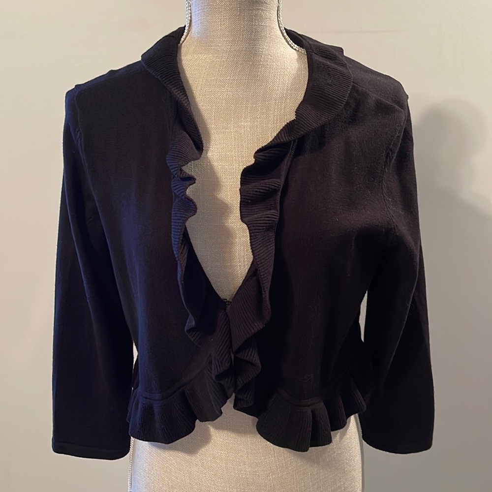 NWT INC International Concepts Ruffled Sweater